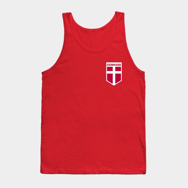 Denmark Flag Emblem Tank Top by SLAG_Creative